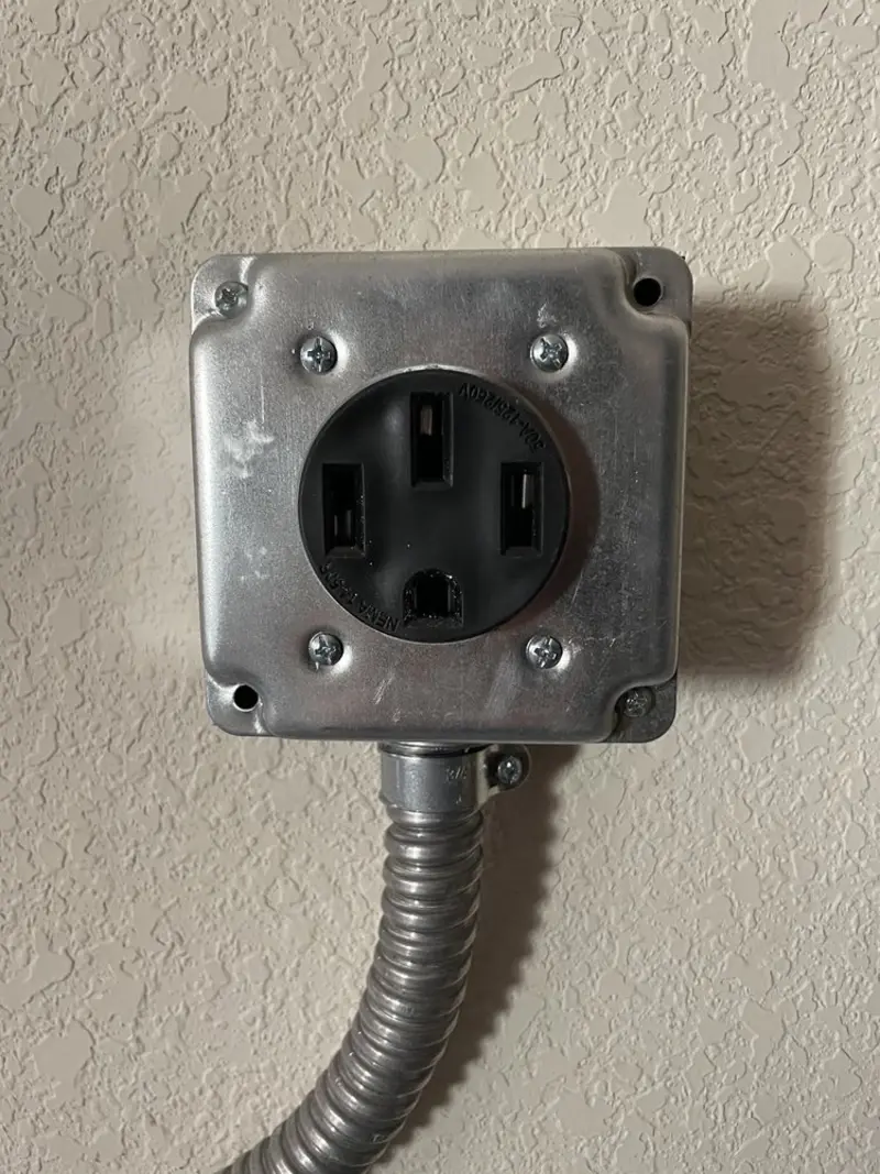 NEMA 14-50 outlet installed for Electrical Panel Upgrade in Wickenburg